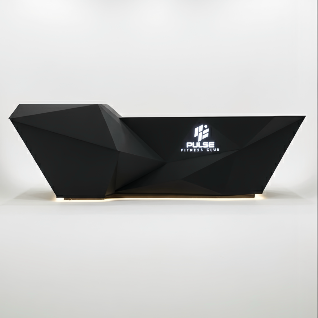 کانتر فلزی ویژه باشگاه Pulse Fitness | طراحی اختصاصی متال ساین