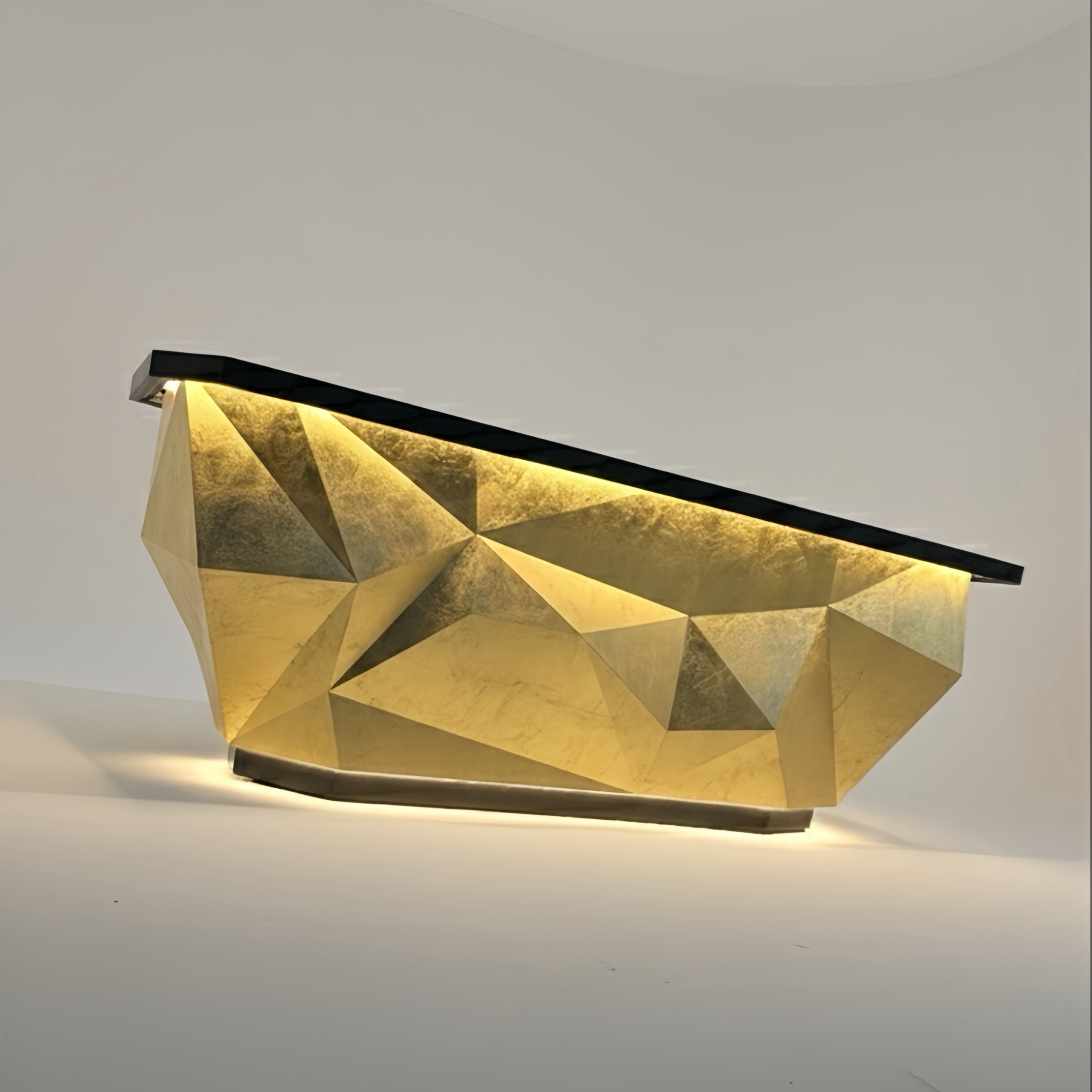 کانتر فروش لوکس الماسی | طراحی اختصاصی متال ساین