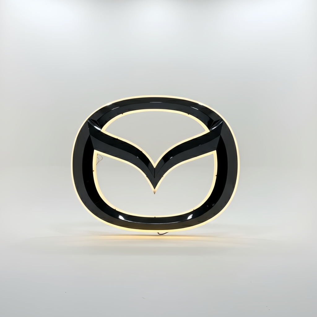 لوگوی سه‌بعدی Mazda | Metal Sign – Volume Identity