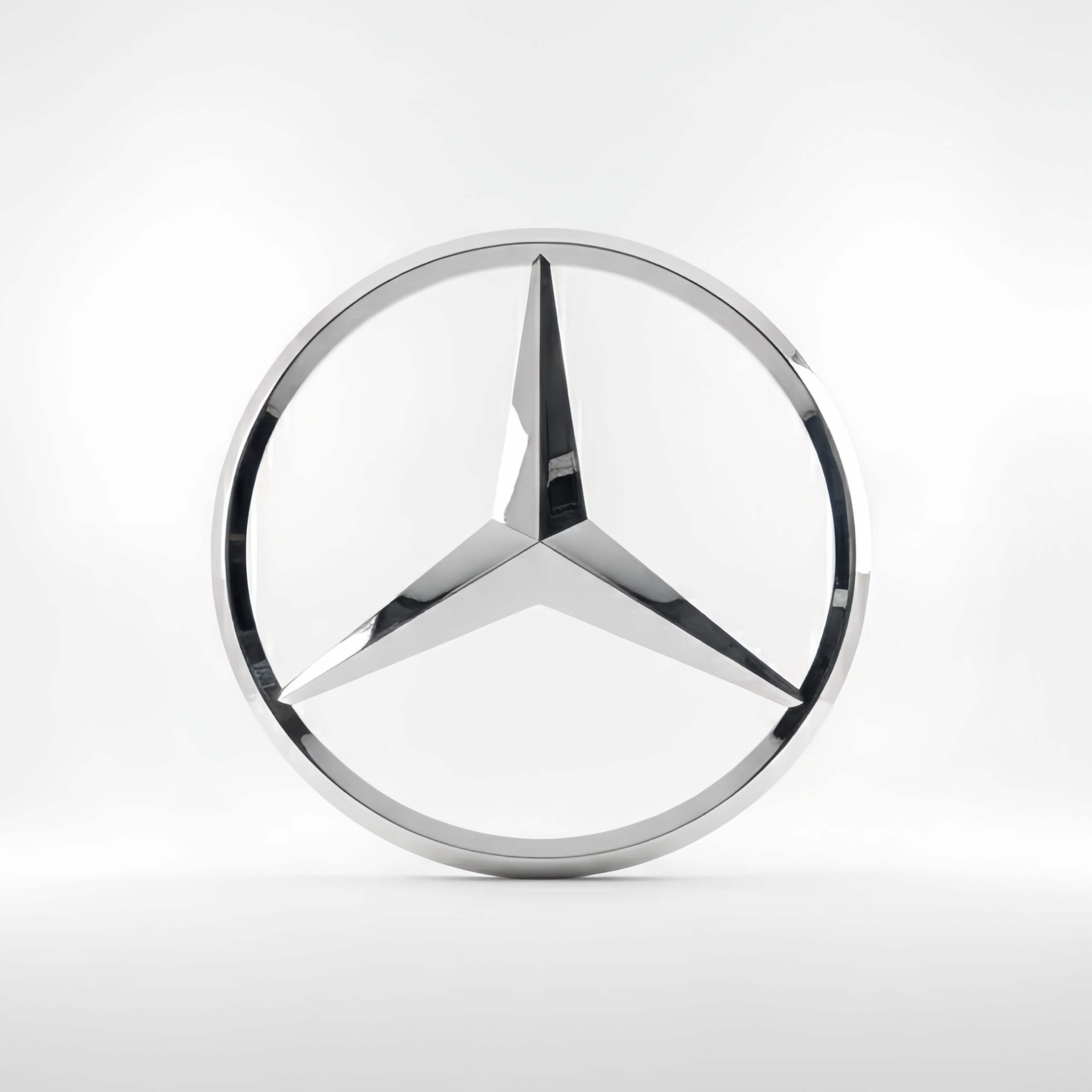 لوگوی سه‌بعدی Mercedes-Benz | Metal Sign – Luxury Automotive Logo درخشش دقت و پرستیژ در خالص‌ترین فرم فلز.