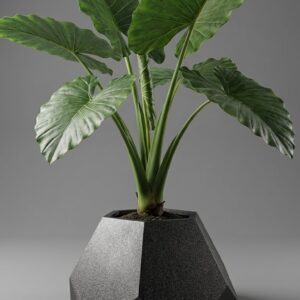 گلدان فلزی لوکس METAL SIGN – مدل هندسی صنعتی