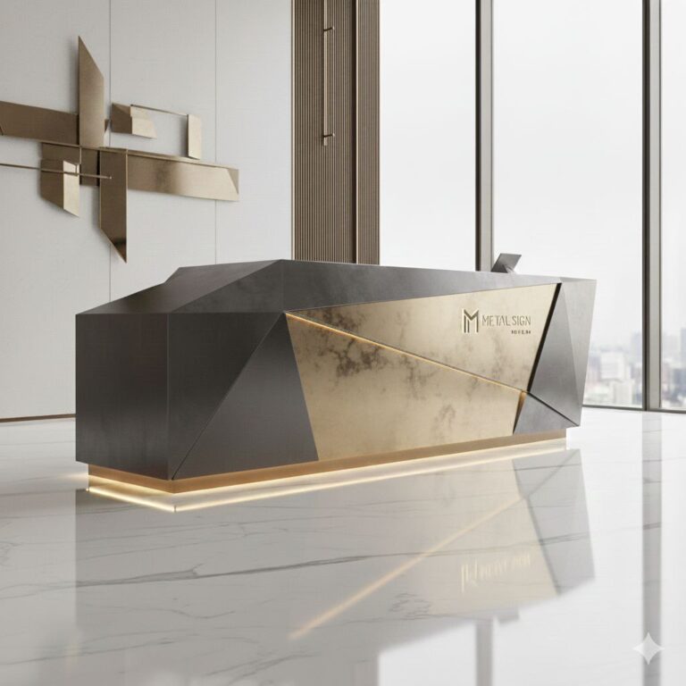 طراحی و ساخت کانتر اختصاصی: قلب تپنده‌ی هویت بصری فضاهای تجاری و اداری