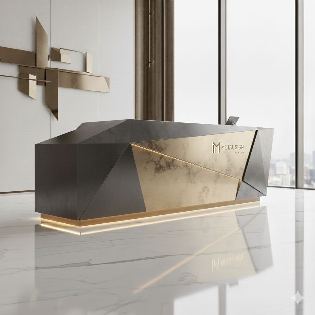 طراحی و ساخت کانتر اختصاصی: قلب تپنده‌ی هویت بصری فضاهای تجاری و اداری