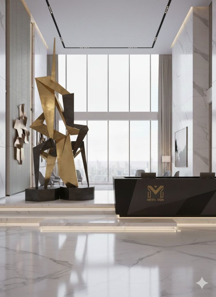 مجسمه فلزی دکوراتیو: نگاه هنری شما به فضاهای تجاری و مسکونی